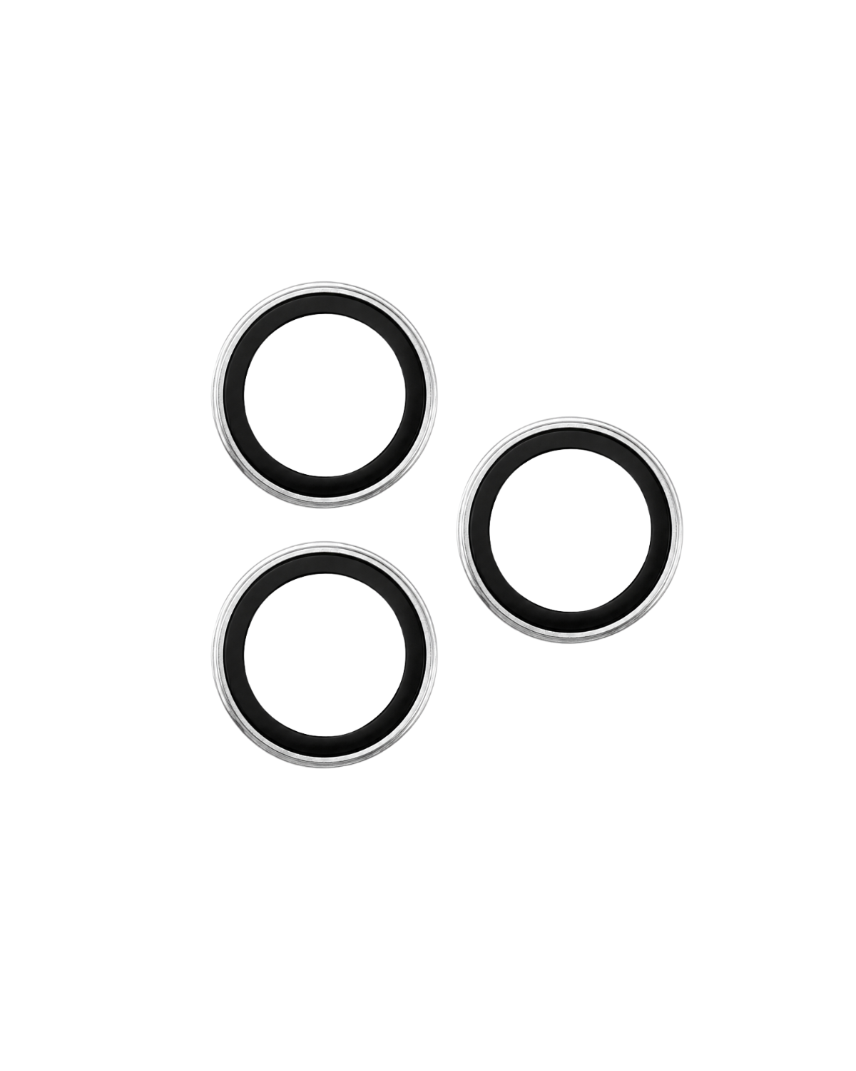 Split Matte Metal Camera Lens Protector for iPhone