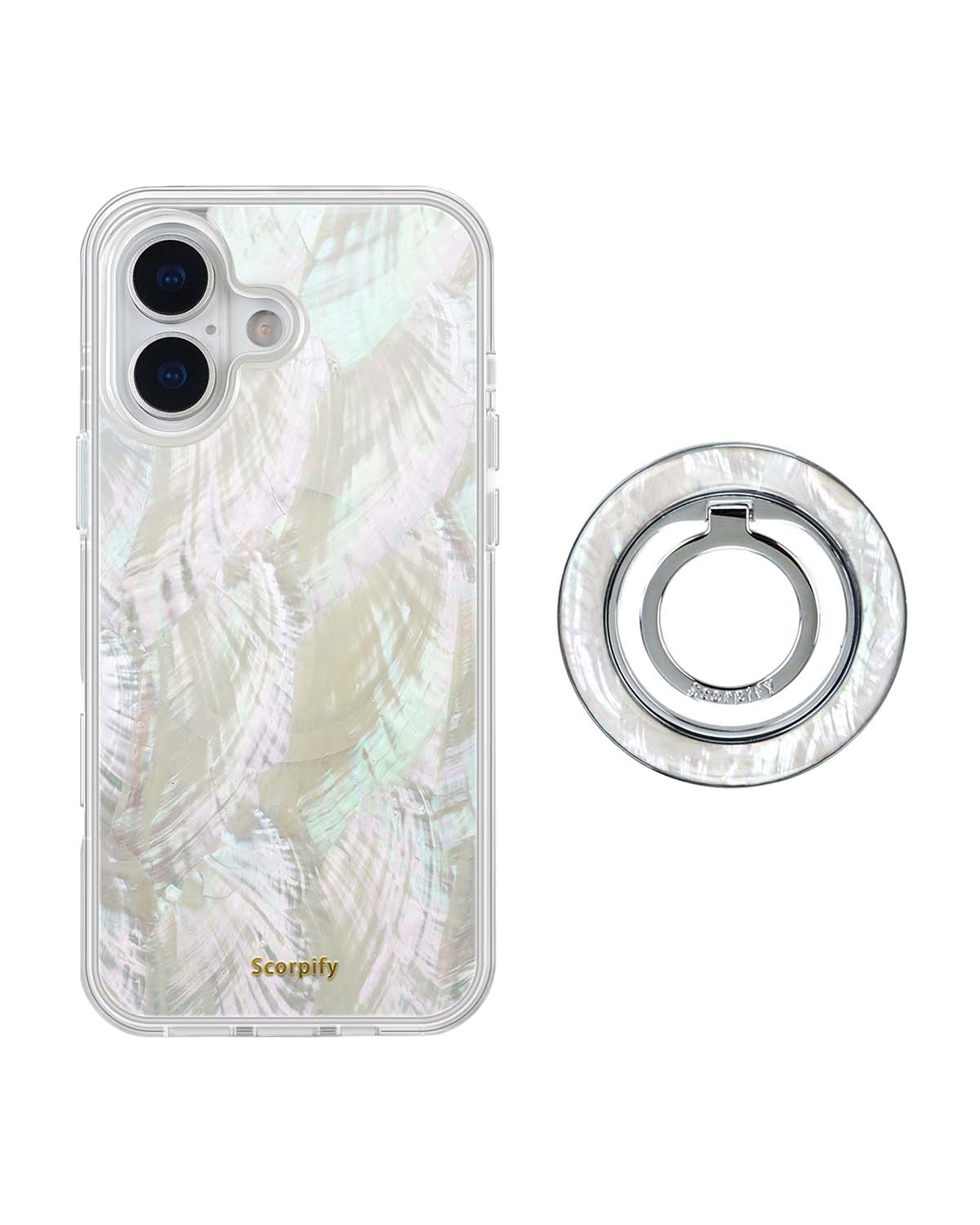 Natural Mother of Pearl MagSafe iPhone Bundle Set