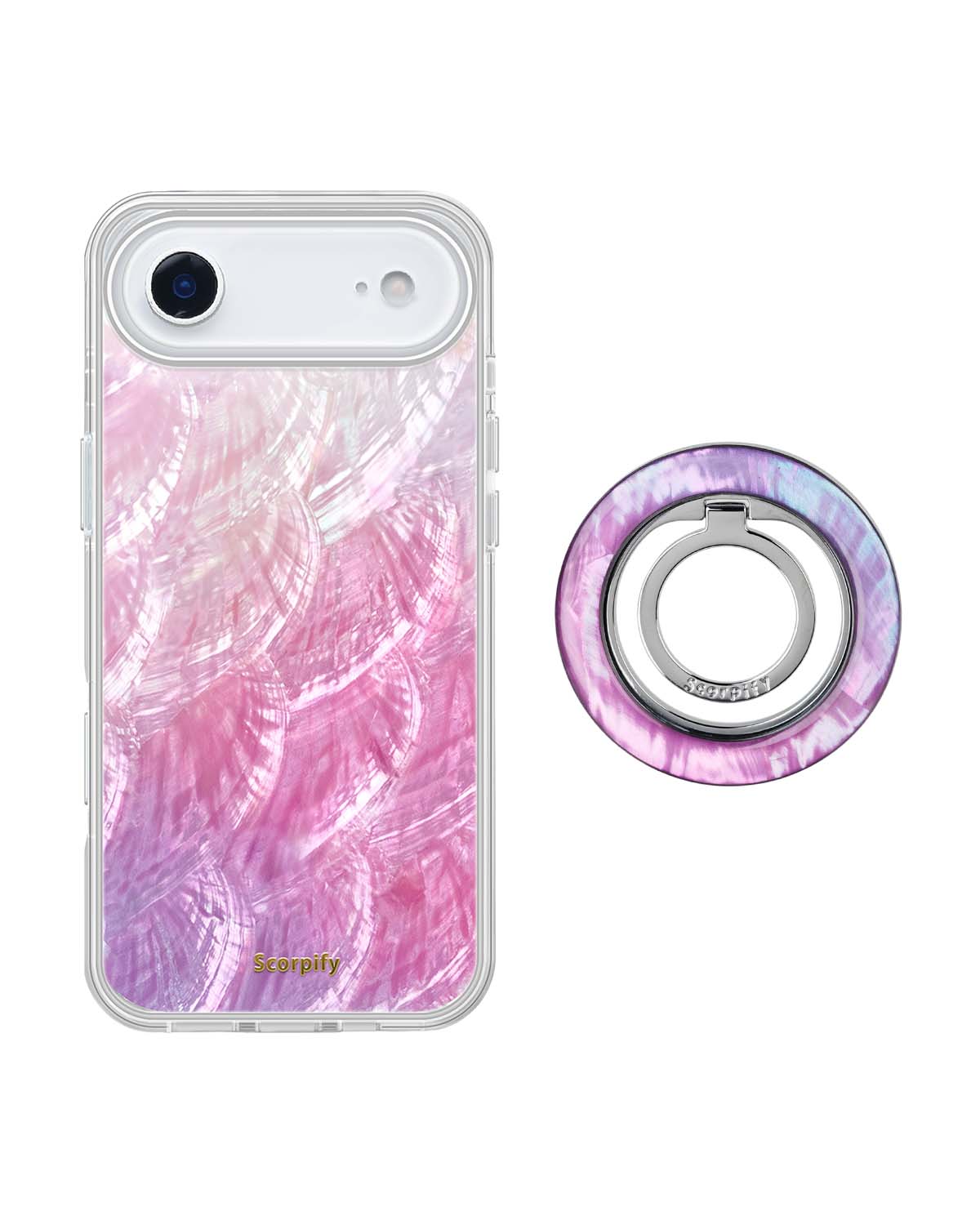 Pink Mother of Pearl MagSafe iPhone Bundle Set