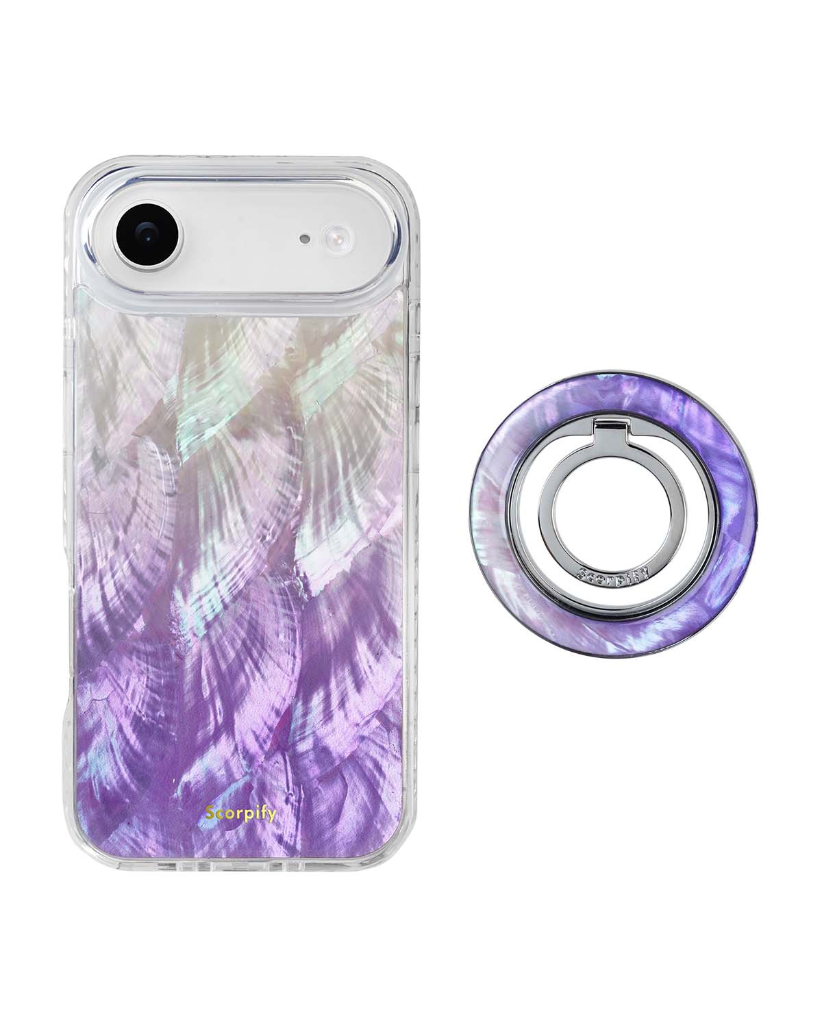 Purple Mother of Pearl MagSafe iPhone Bundle Set