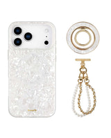 The White Pearl Edit — iPhone Case + Ring + Charm