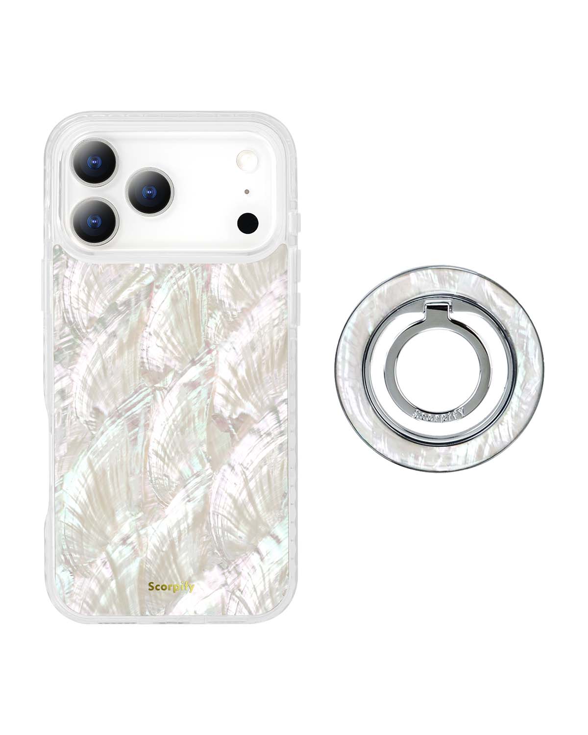 Natural Mother of Pearl MagSafe iPhone Bundle Set