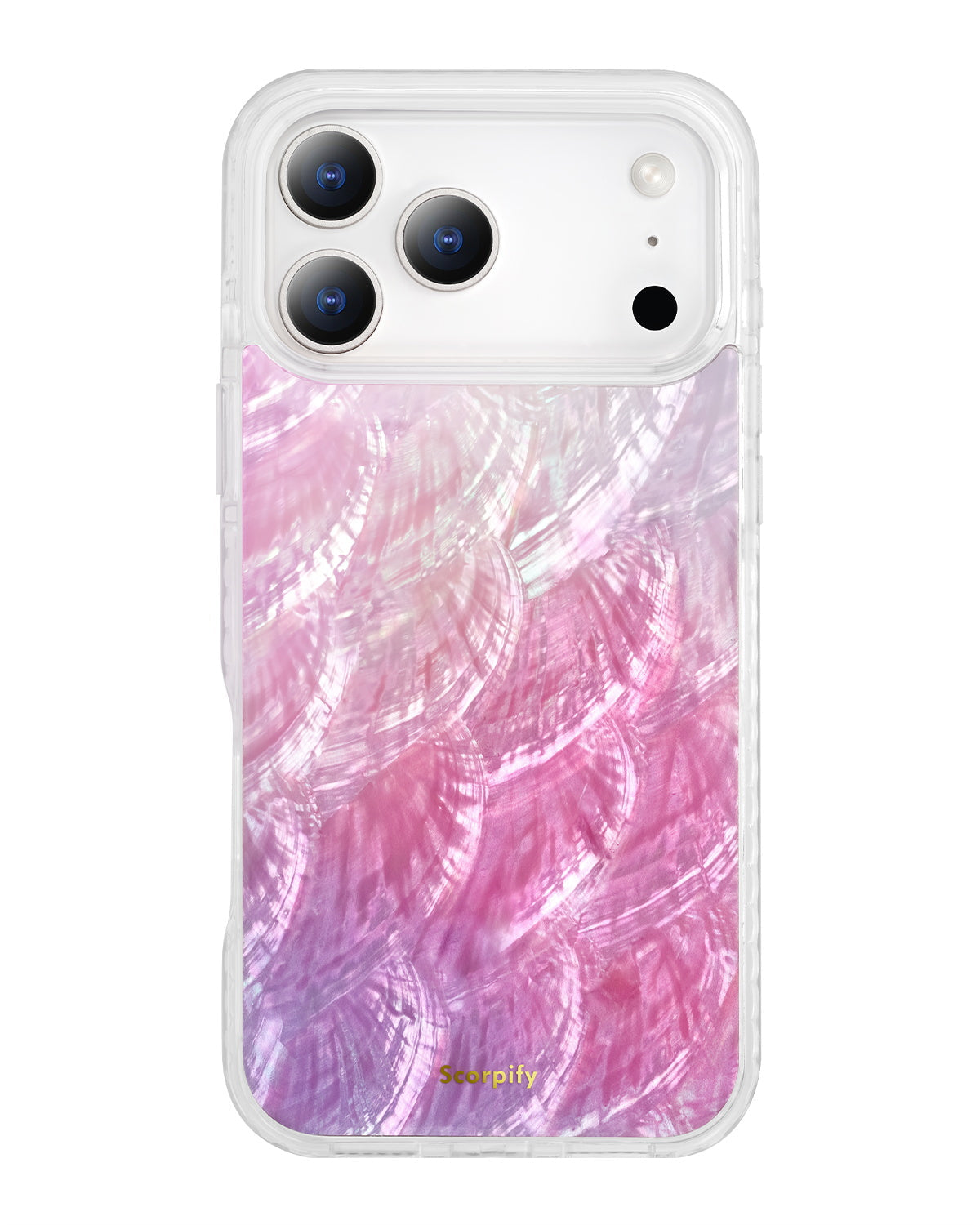 Pink Mother of Pearl iPhone Case lifestyle shot