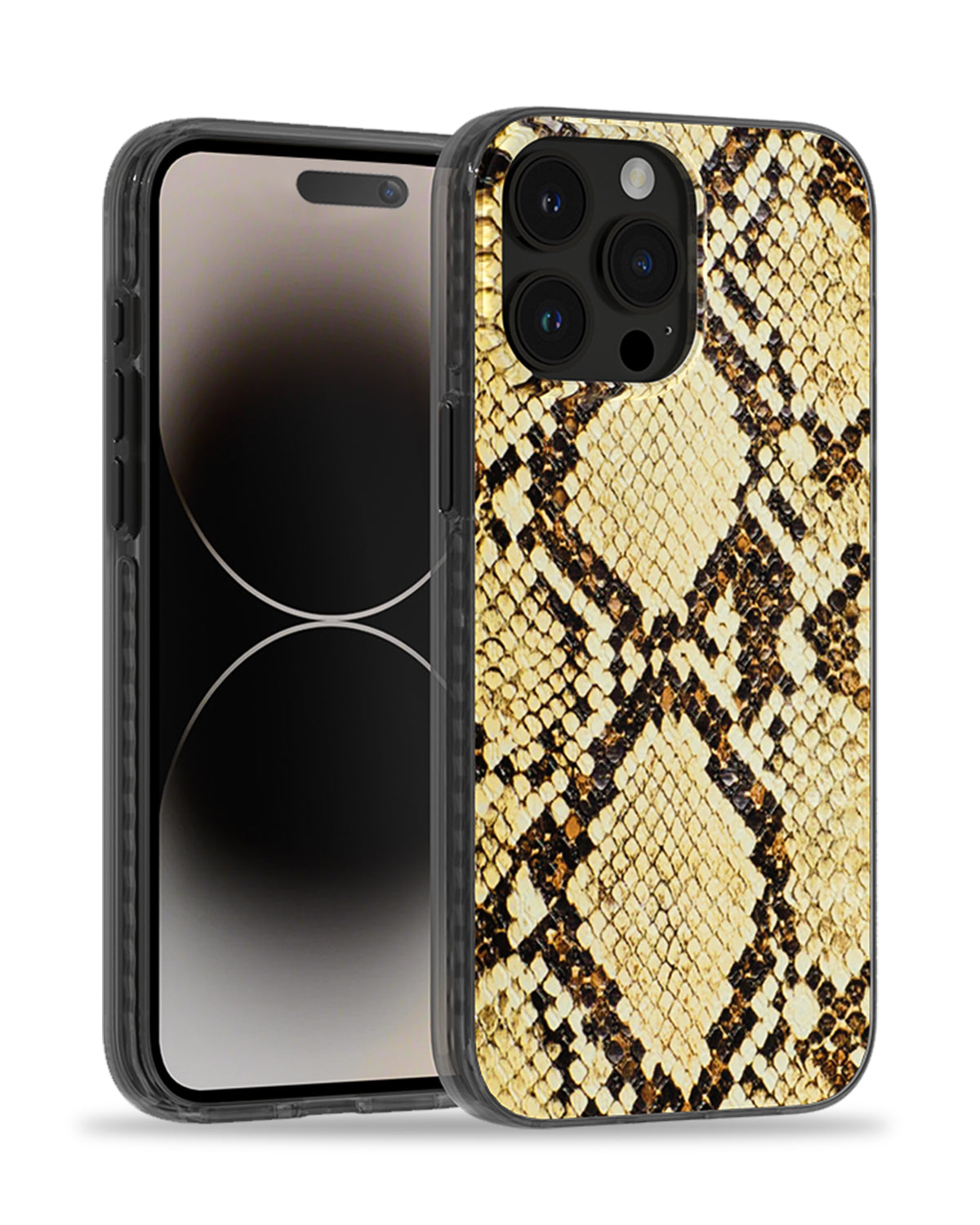 Light Brown Snake Print Magnetic iPhone Case