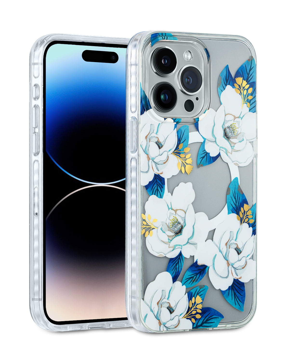 White Gardenia Magnetic iPhone Case
