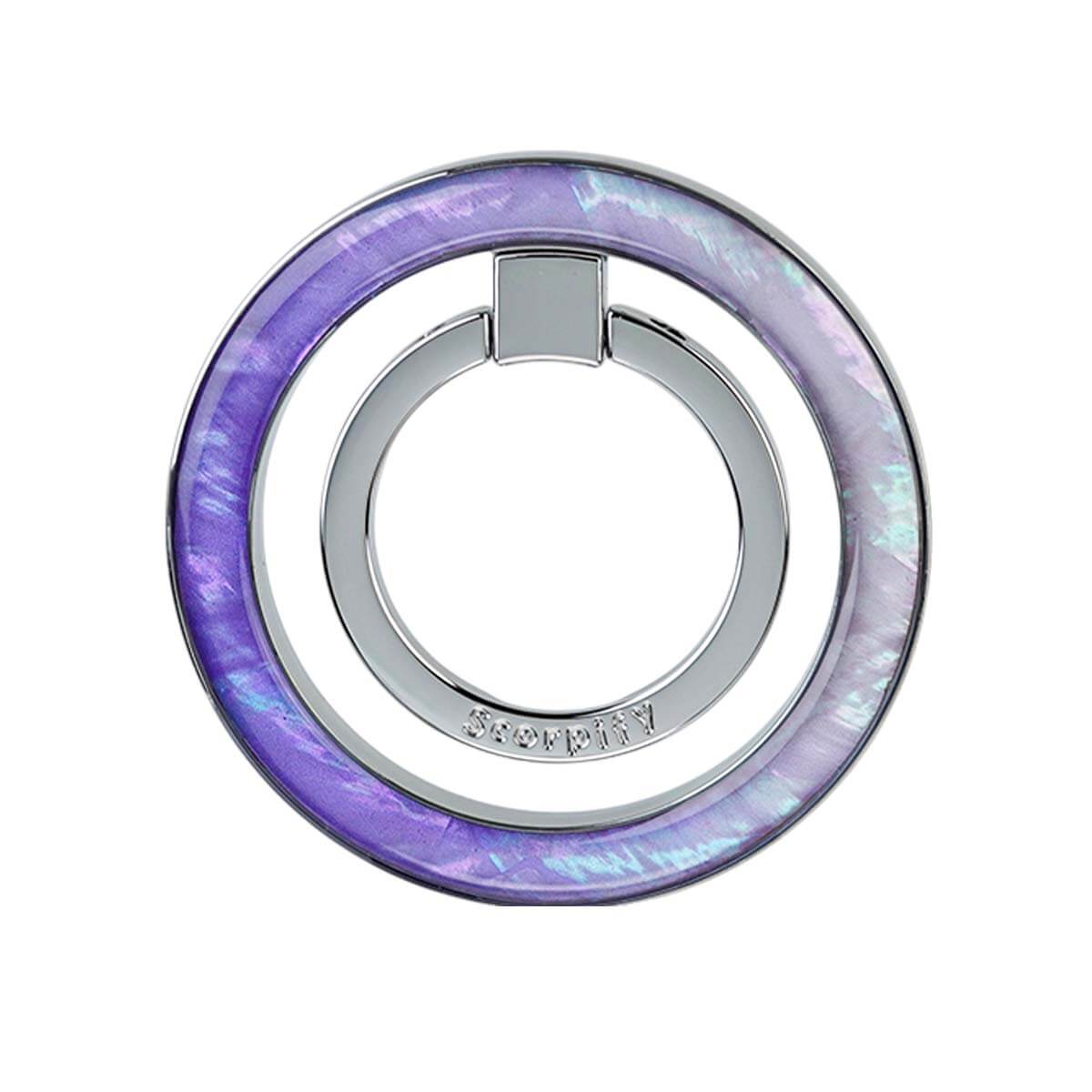 Modern phone ring holder highlighting natural pearl luster
