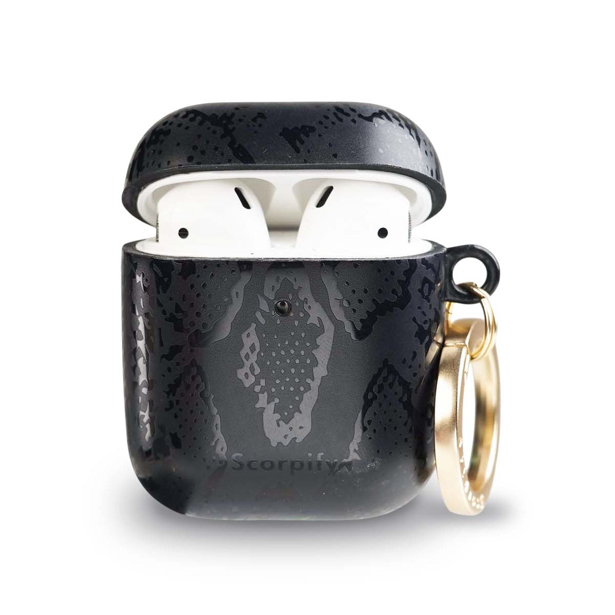 Matte Black Snake AirPods Case