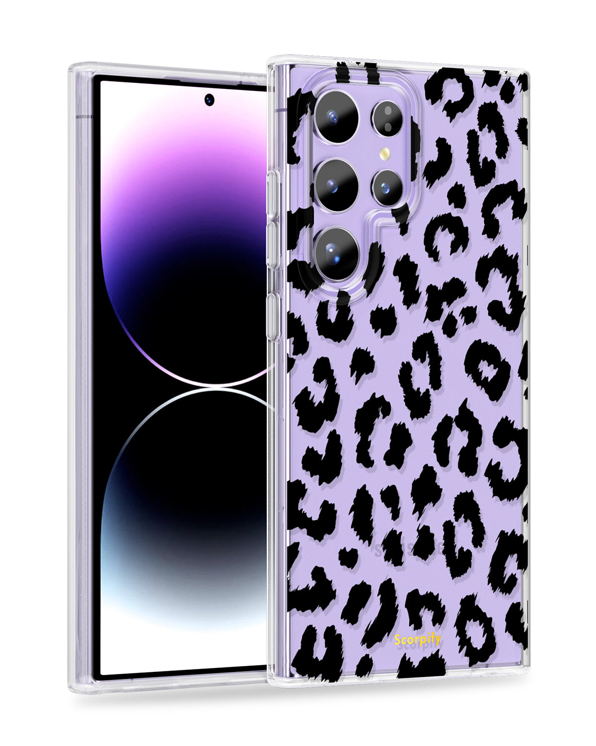 Black Transparent Leopard Samsung Galaxy Case