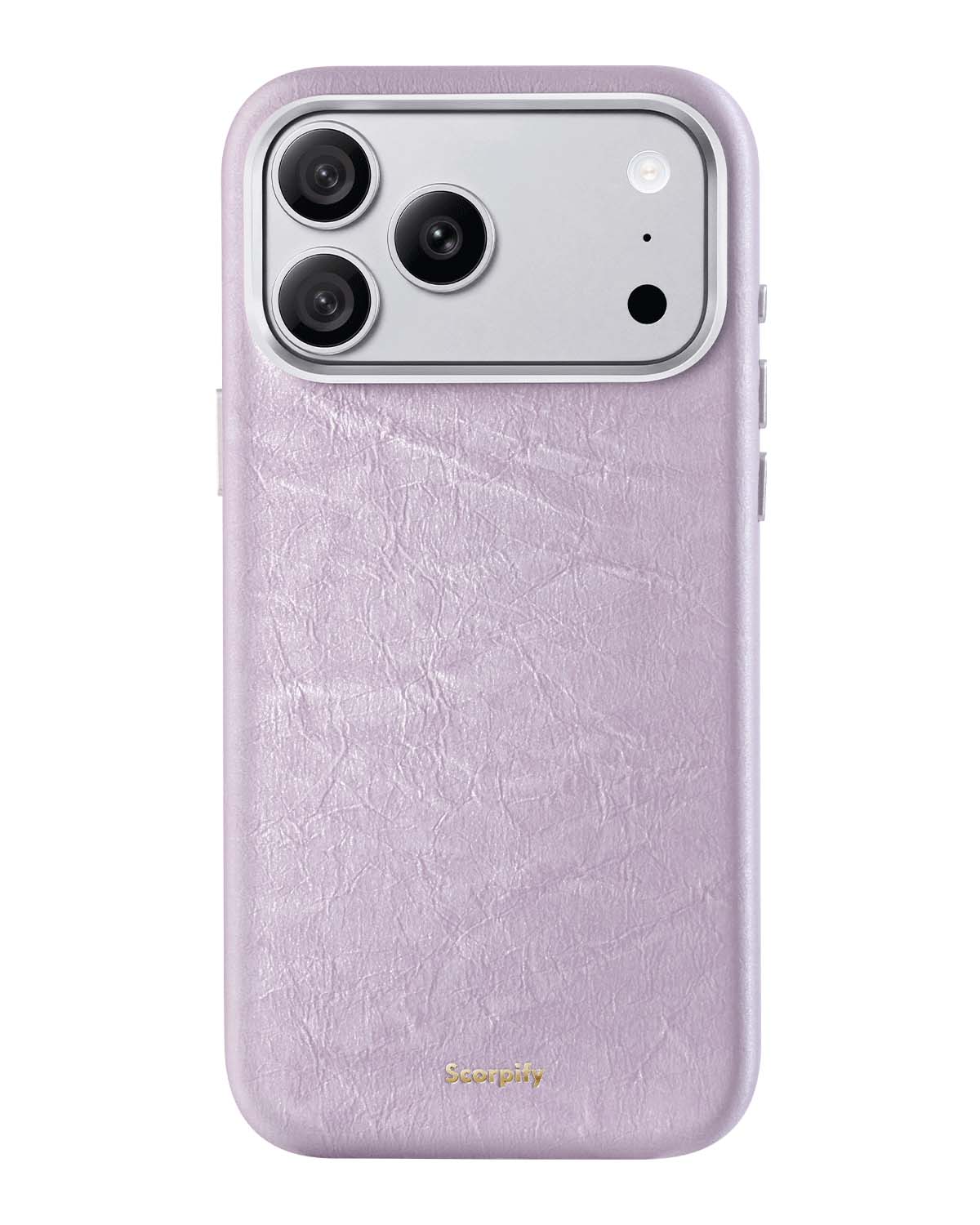Lavender Crinkle Lumina Leather MagSafe iPhone Case