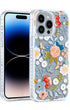 Elegant Blue iPhone Case With Colorful Garden Bloom Pattern
