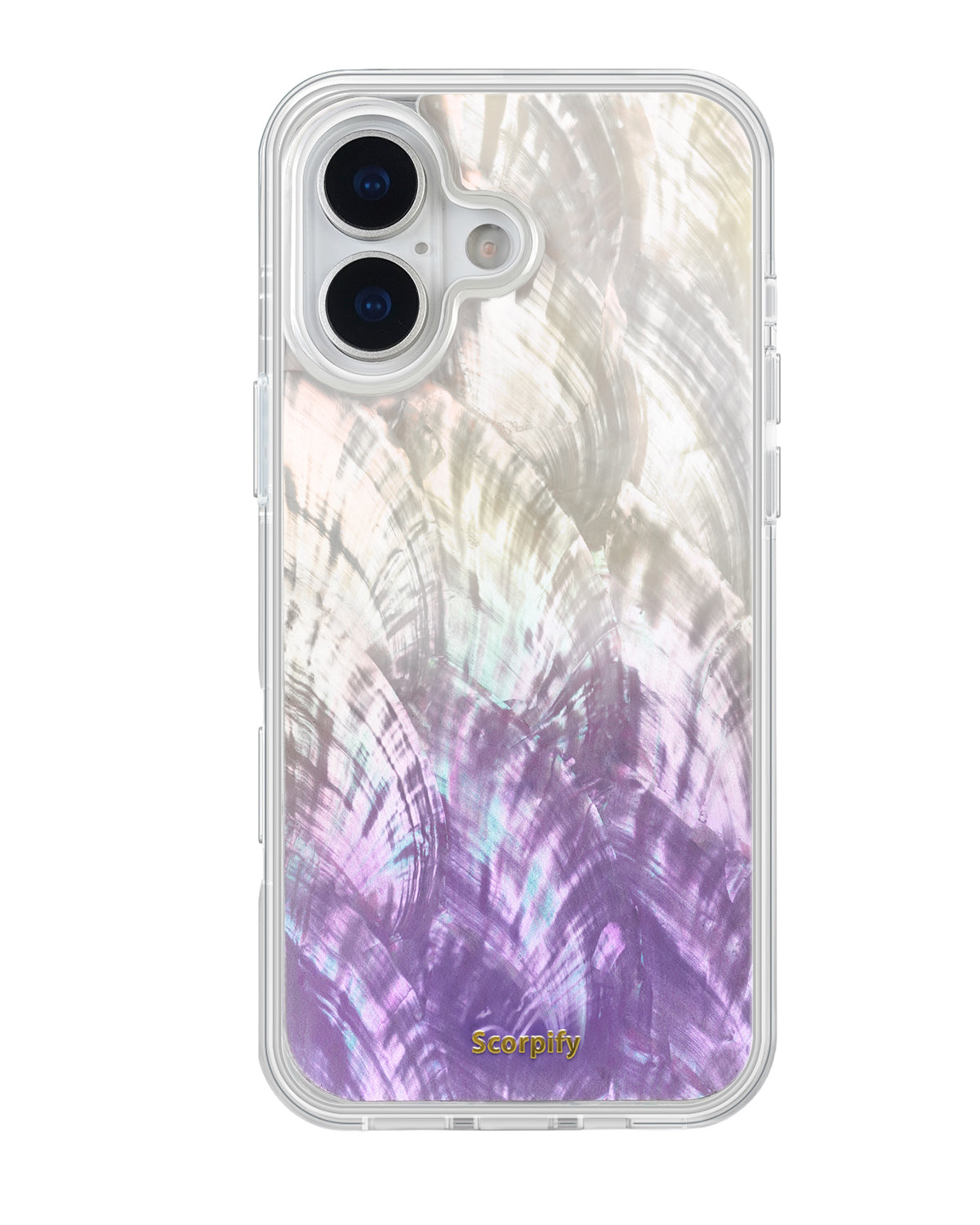 Sparkly Purple Mother of Pearl Magsafe iPhone Case - Scorpify