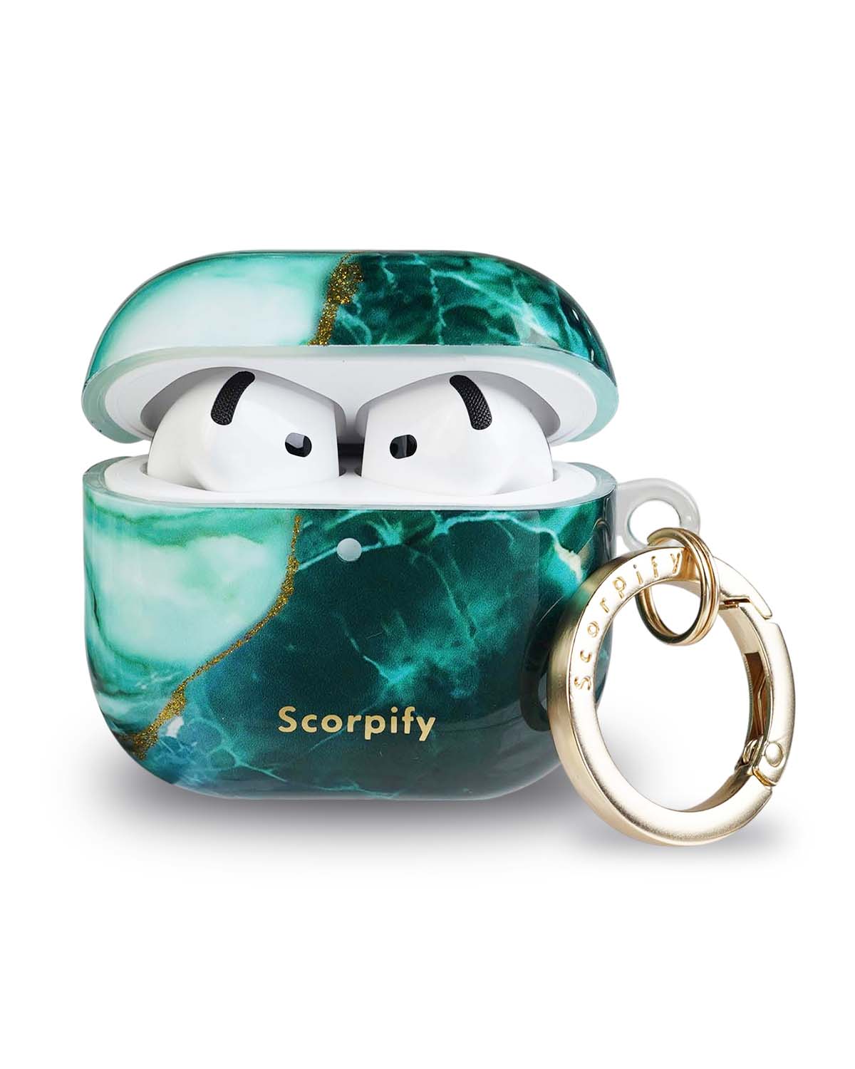 Emerald Green Marble AirPods Case