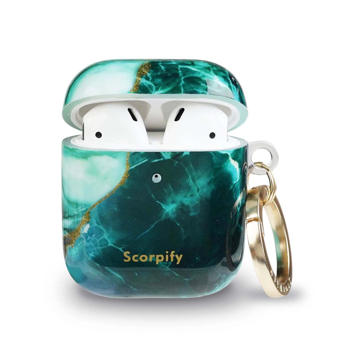 Emerald Green Marble AirPods Case