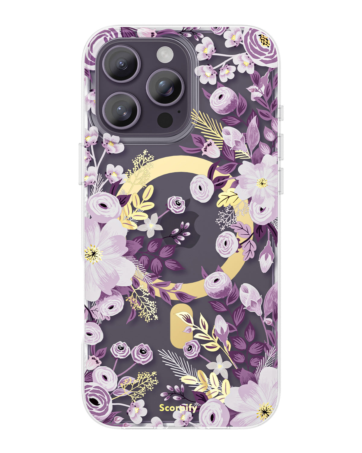 Purple Nemophila Magnetic iPhone Case