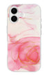 Slim iPhone cover floral with pink flower pattern