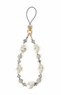 Crystal Pearl Beaded Phone Charm