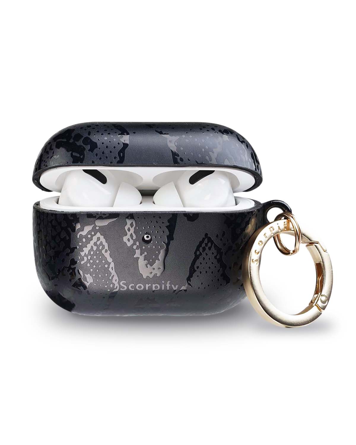 Matte Black Snake AirPods Case
