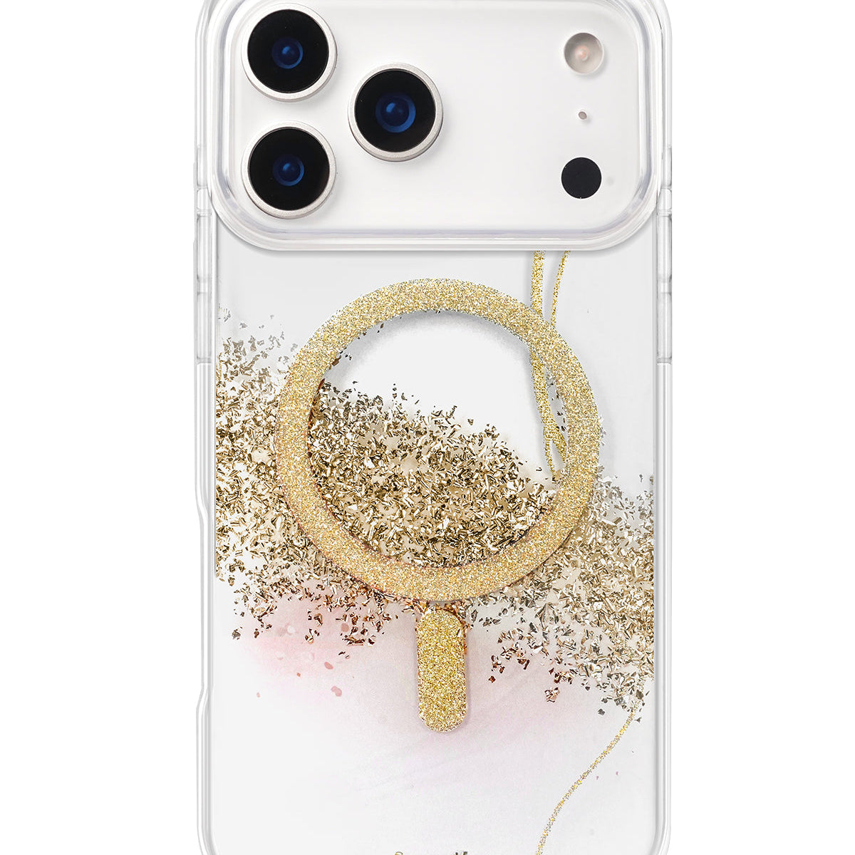 Gleam Rose Halo iPhone Case MagSafe compatible with wireless charger