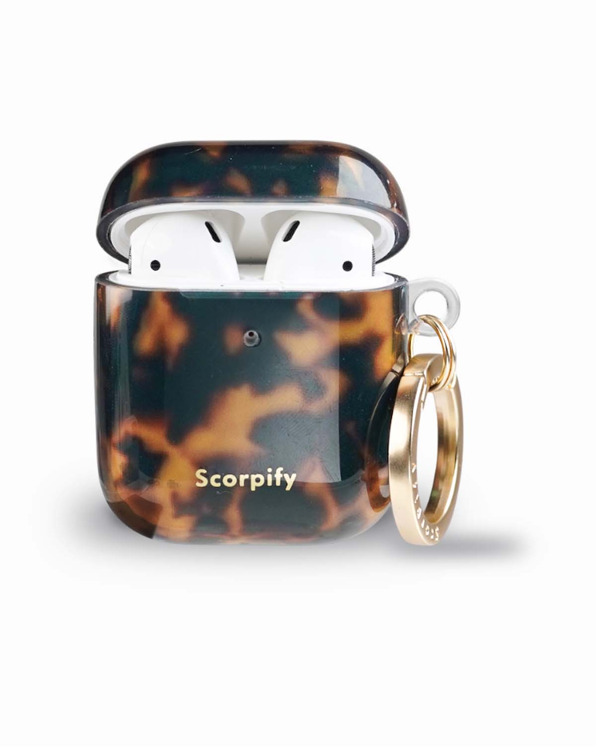 Brown Tortoise Shell AirPods Case