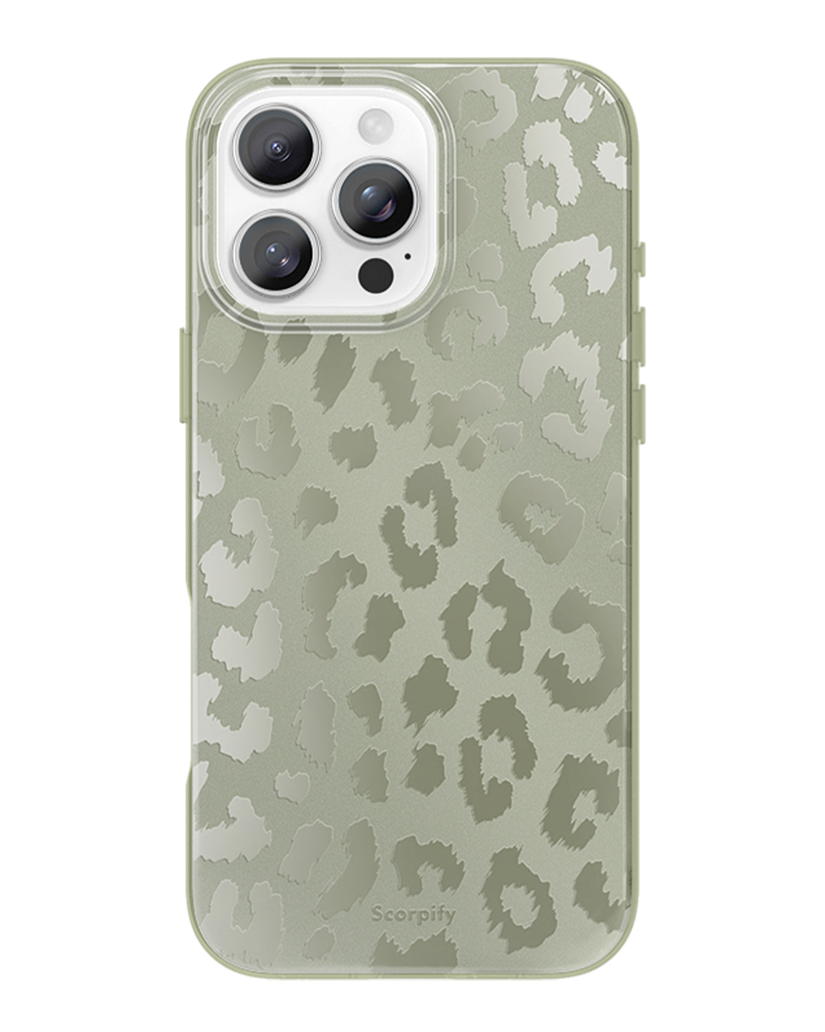 Moss Leopard Print iPhone Case with bold natural pattern