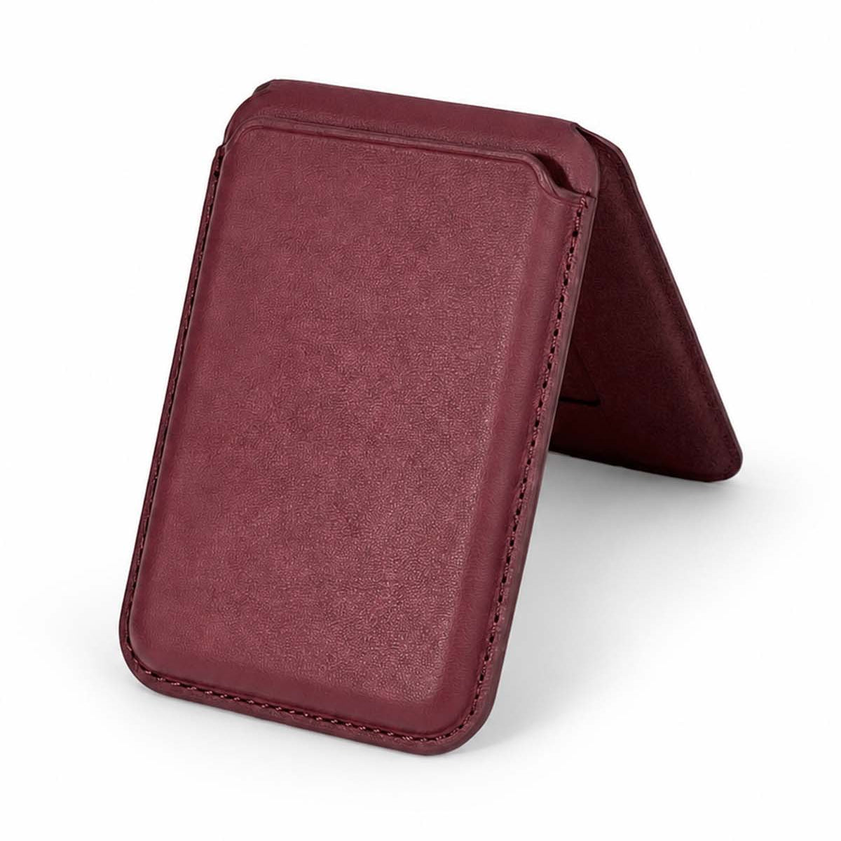 Dark Cherry MagSafe Leather Wallet
