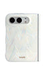 Iridescent aurora herringbone iPhone Duo case with MagSafe compatibility
