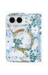 Blue Nemophila floral print iPhone Duo case with MagSafe compatibility