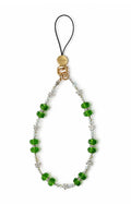 Olive Green Floral Crystal - front view