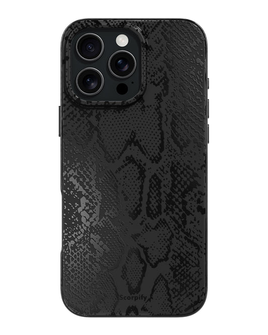 Matte Black Snake Magnetic iPhone Case