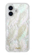 Shimmering pearl-style phone case with layered shine