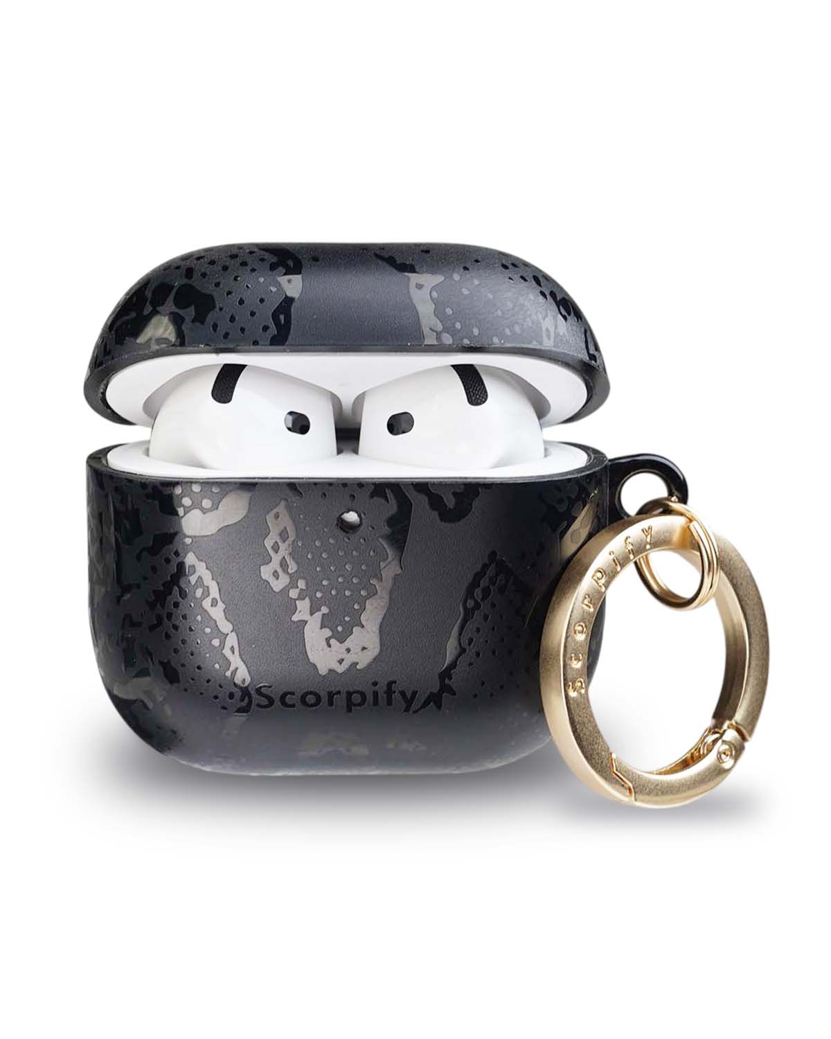 Matte Black Snake AirPods Case