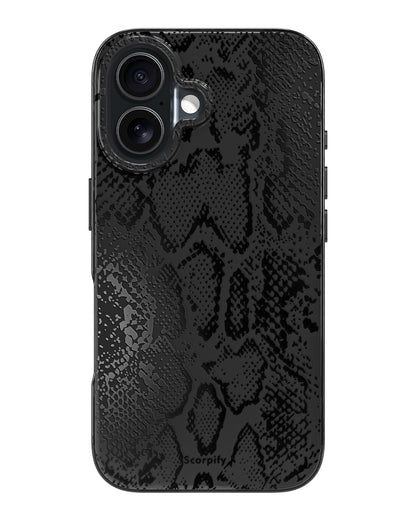 Matte Black Snake Magnetic iPhone Case