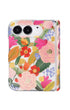 Camellia blossom floral print iPhone Duo case with MagSafe compatibility