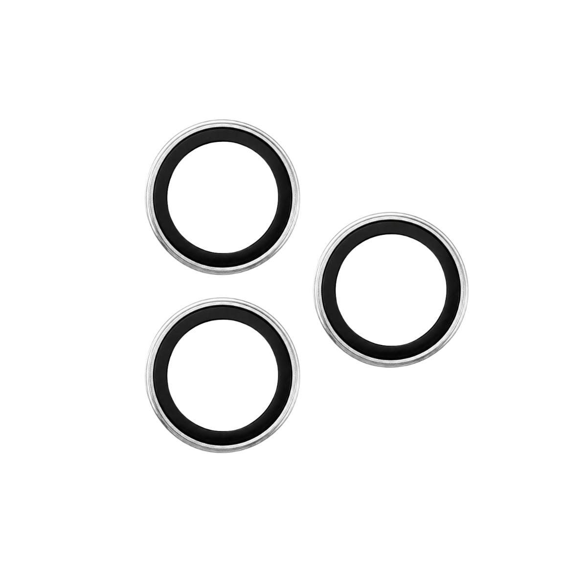 Split Matte Metal Camera Lens Protector for iPhone