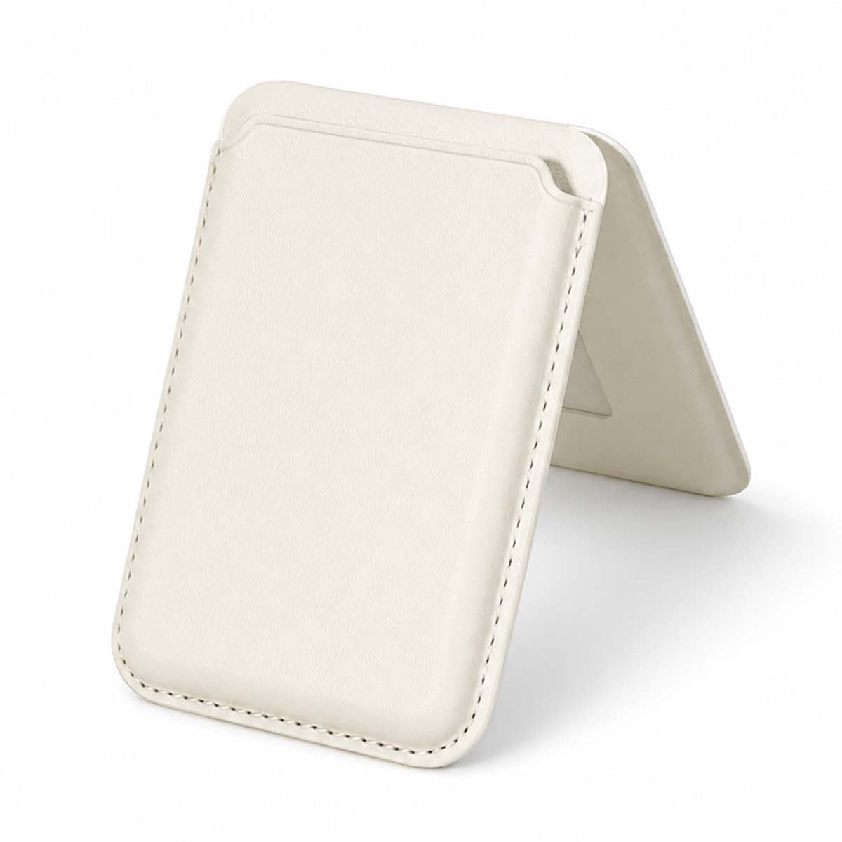 Pearl White MagSafe Leather Wallet