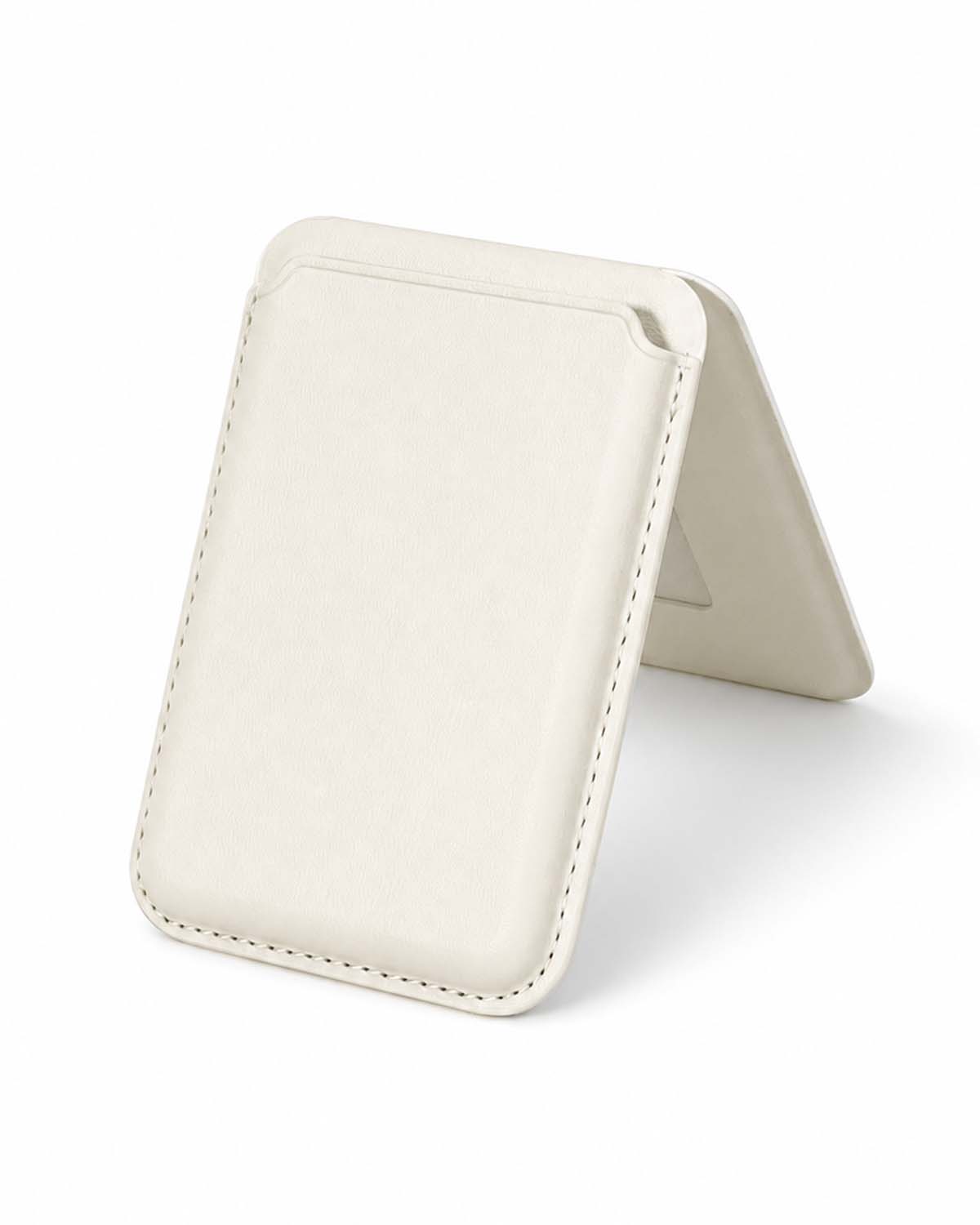 Pearl White MagSafe Leather Wallet