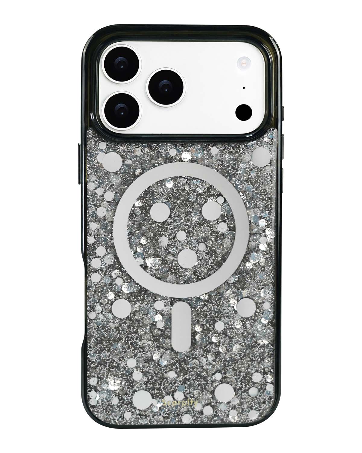 Platinum Stardust iPhone Case side angle showing slim profile