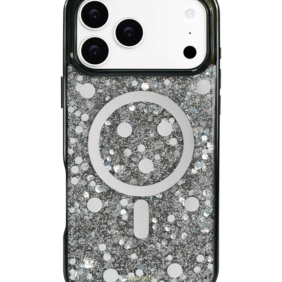 Platinum Stardust iPhone Case side angle showing slim profile