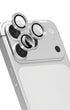 Split crystal camera lens protector for iPhone cameras