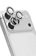 Split crystal camera lens protector for iPhone cameras