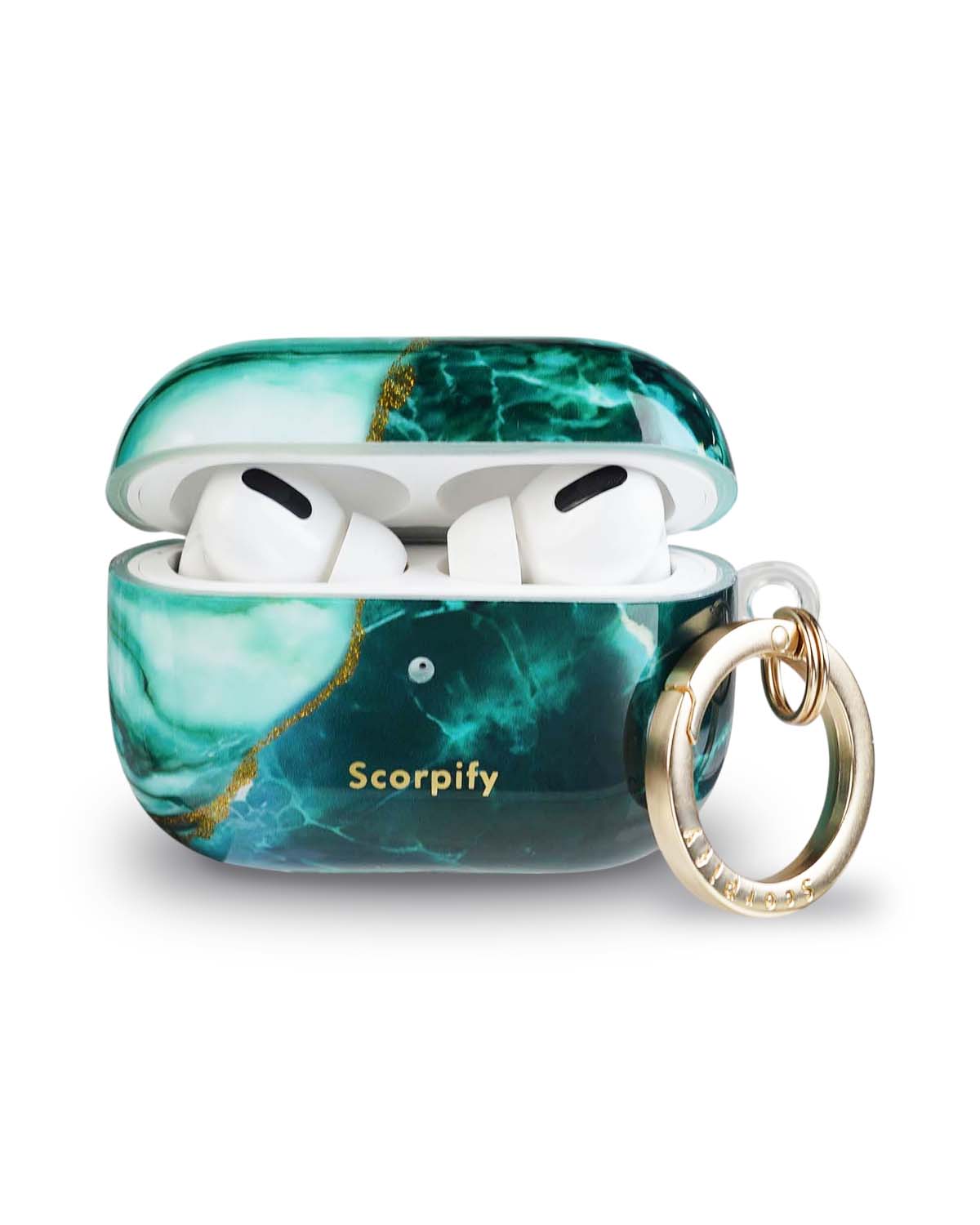 Emerald Green Marble AirPods Case