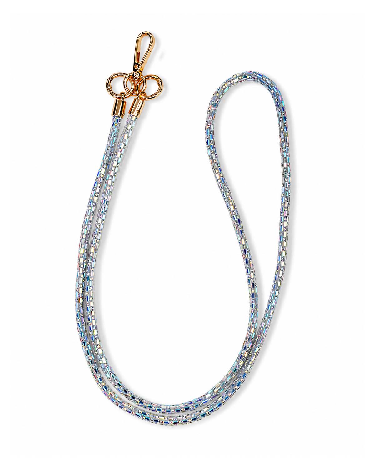 Iridescent Crystal Beaded Phone Strap view 3