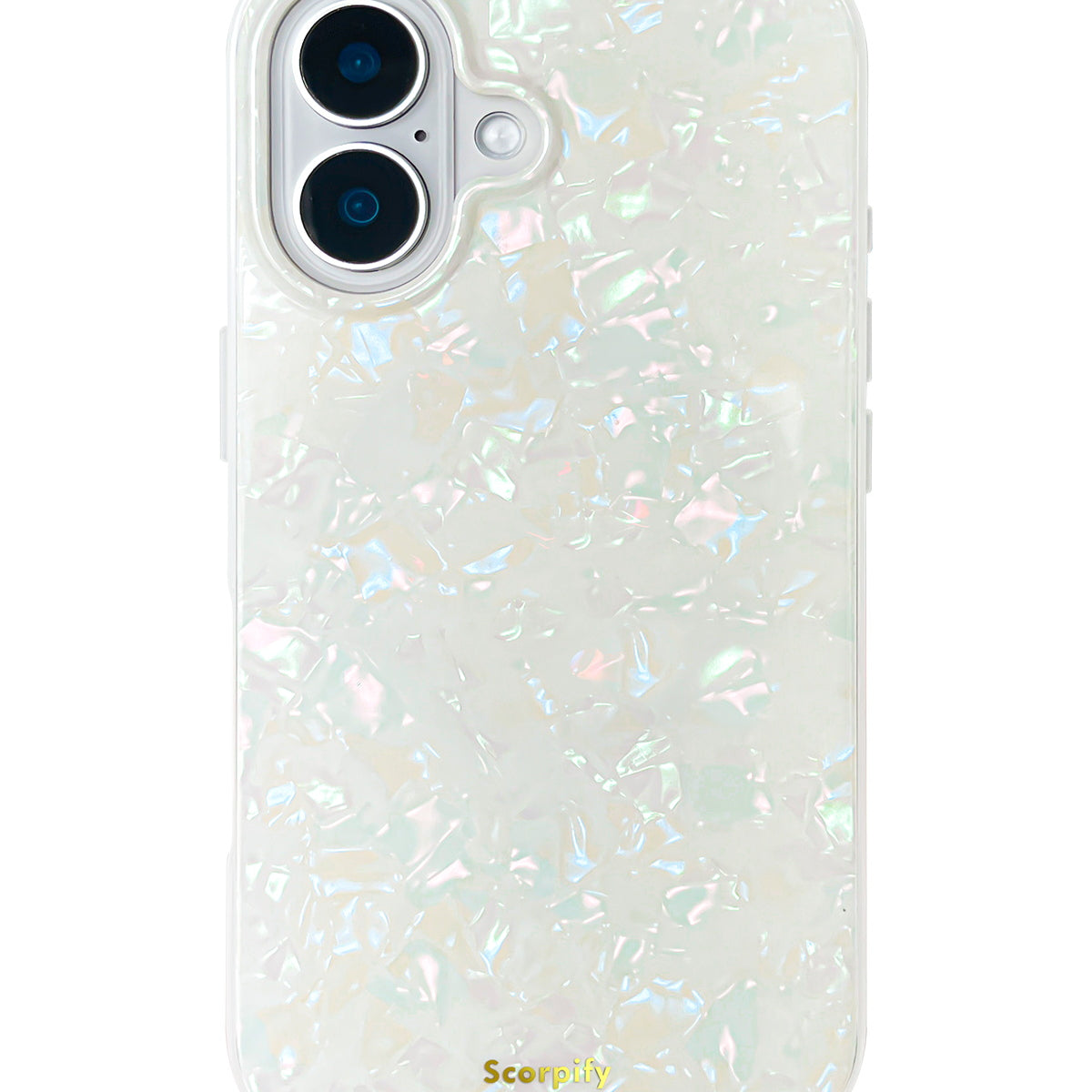 Glossy Magnetic Phone Case With Colorful Pearl Pattern
