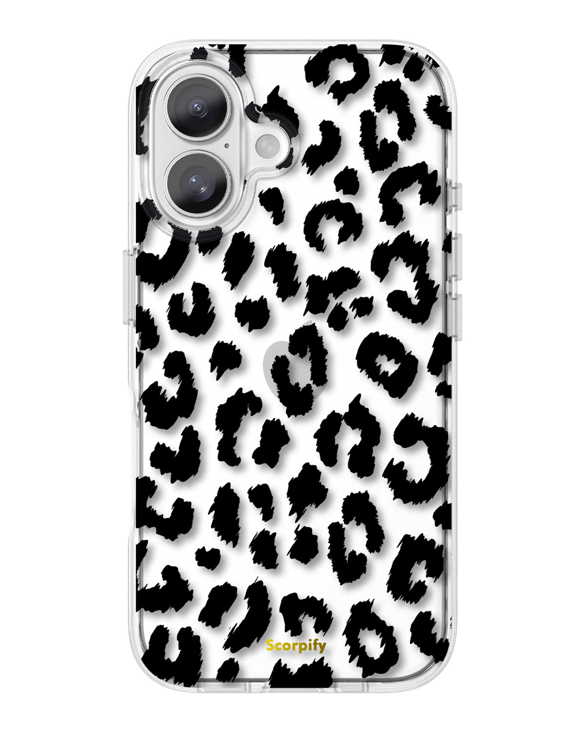 Black Transparent Leopard iPhone Case