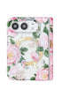 Pink peony floral print iPhone Duo case with MagSafe compatibility