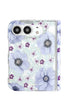 Purple anemone floral print iPhone Duo case with MagSafe compatibility