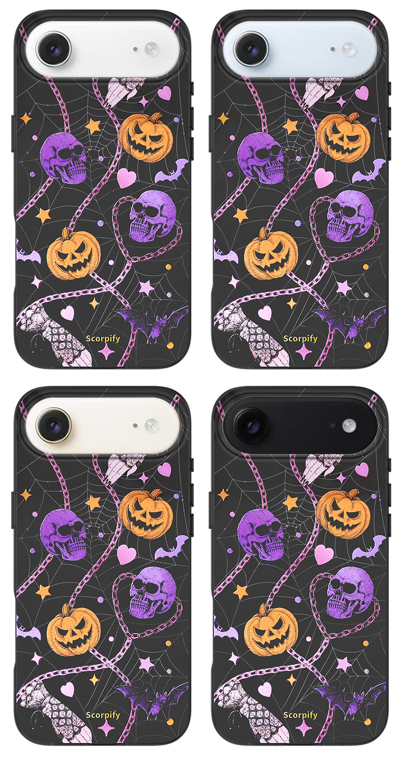 iPhone 17 Gleam Haunted Pumpkin MagSafe Case