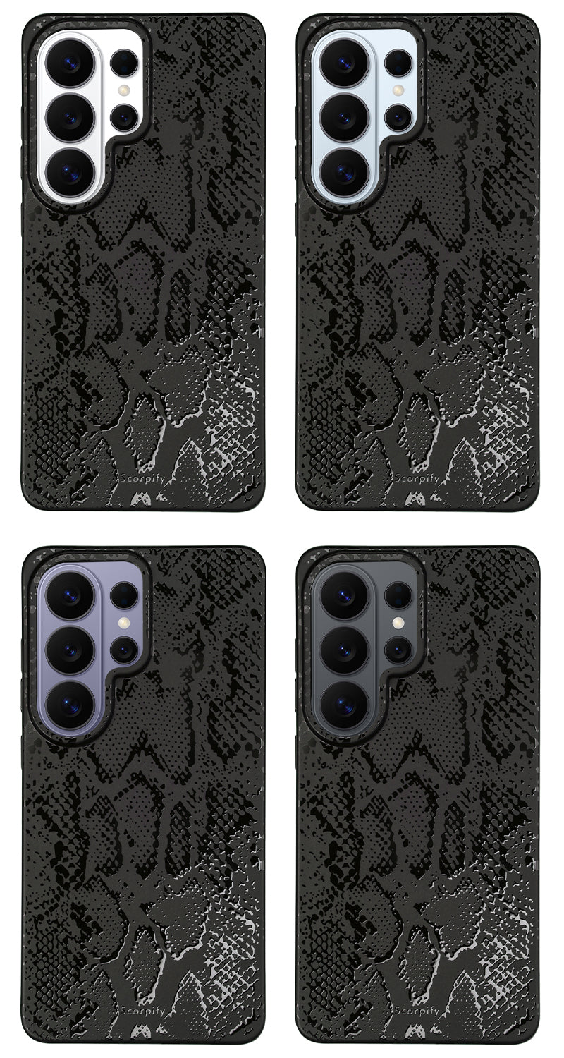 Matte Black Snake MagSafe Samsung Galaxy Case