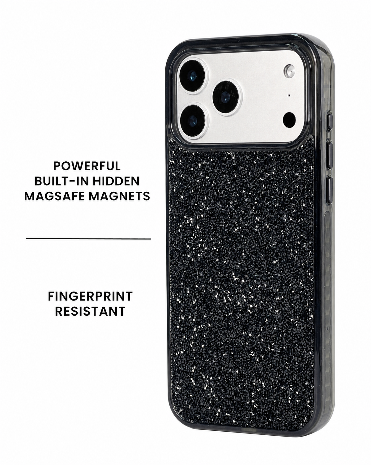 Noir Crystal Radiance MagSafe iPhone Case