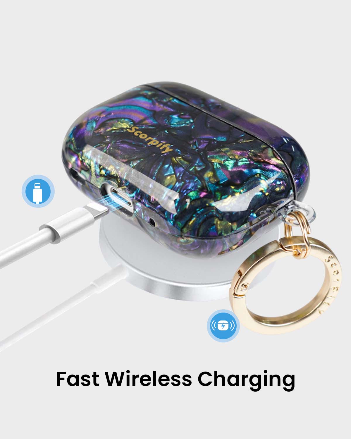 Gleam Mystic Abalone AirPods Case